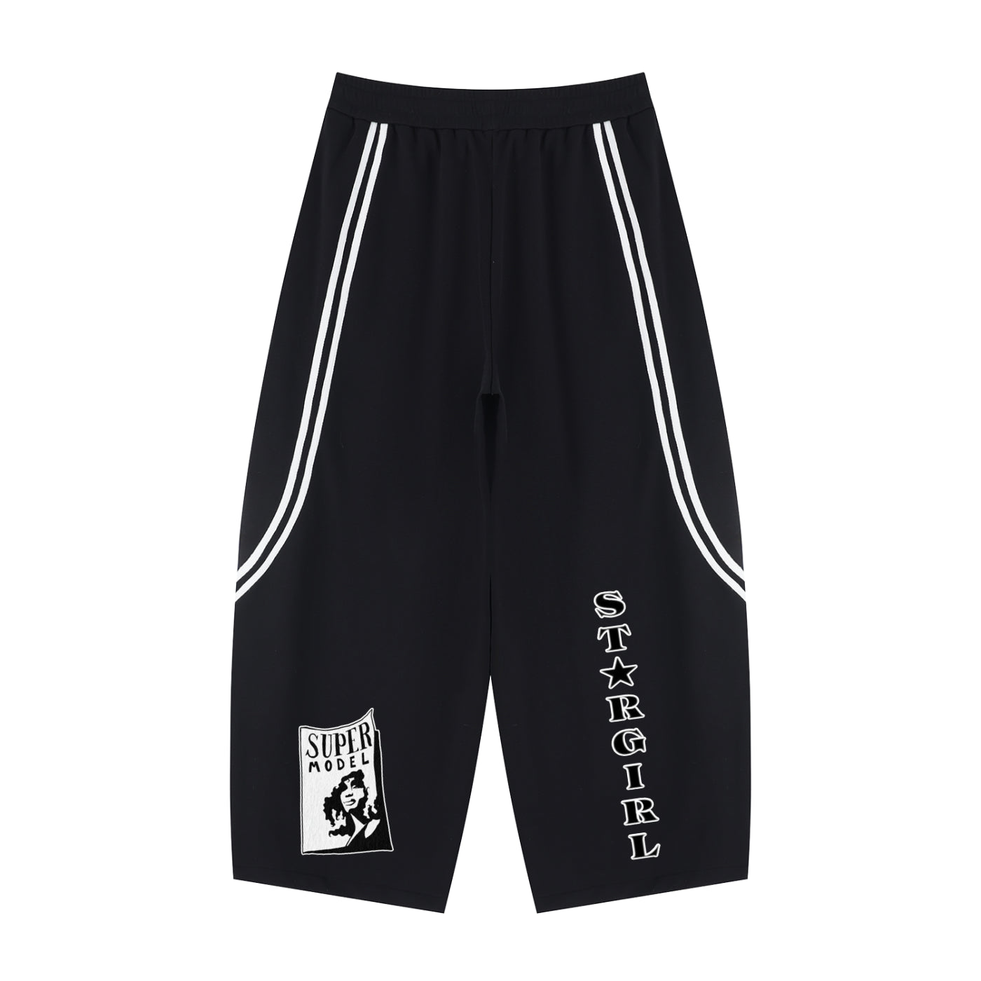 Unisex Wide Leg Piping Sweatpants