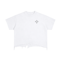 Vintage Wash Boxy Distressed Hem T-Shirt