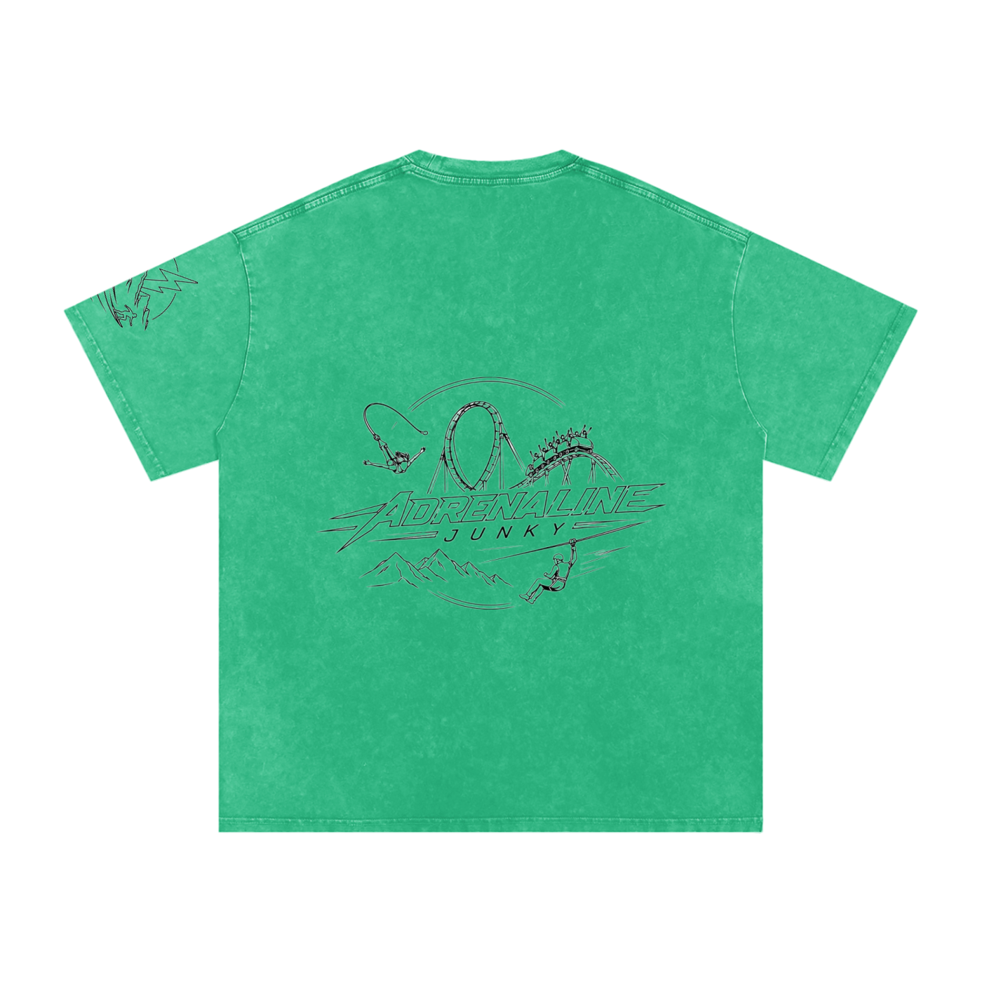 Snow washed adrenaline junky shirt