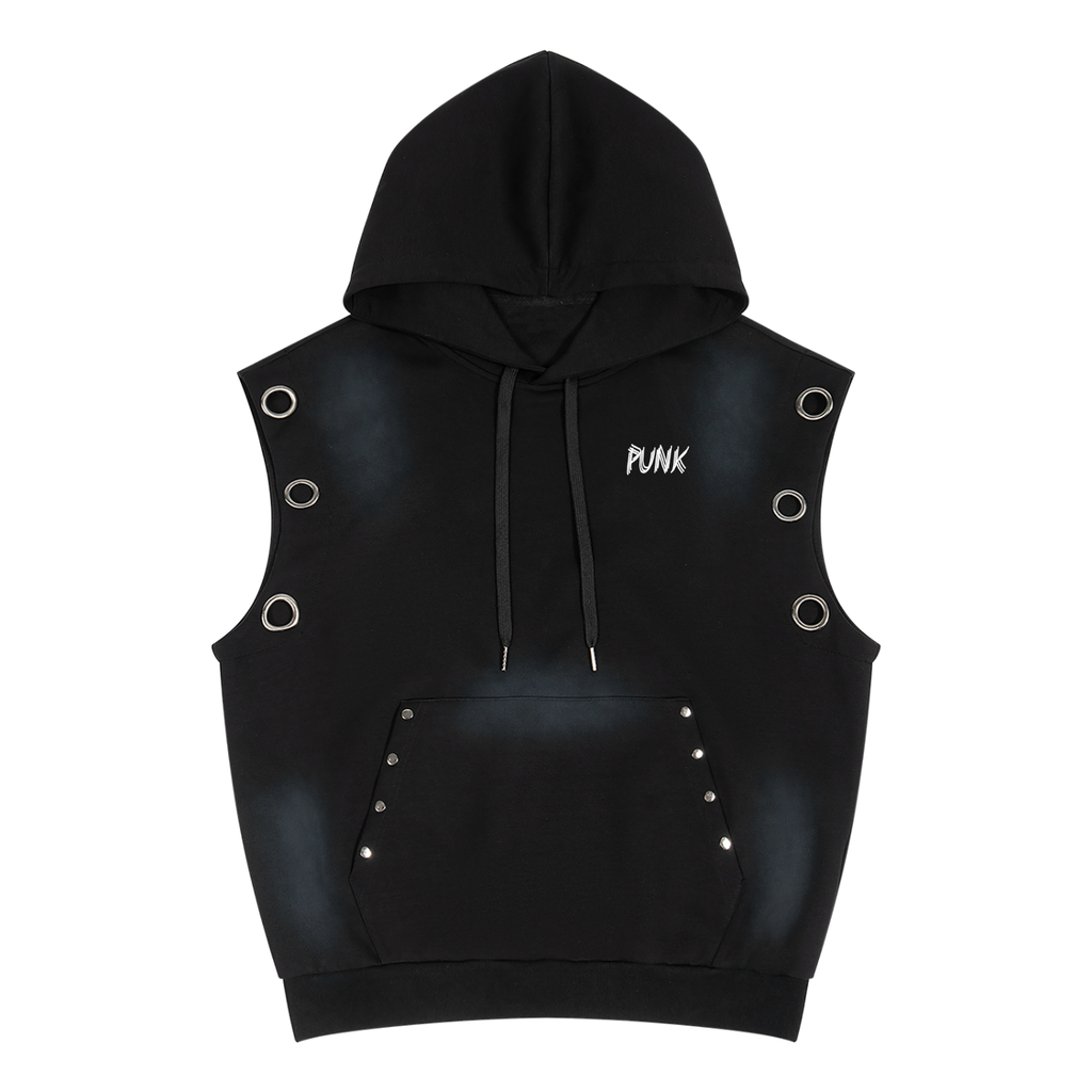 PUNK Sleeveless Hoodie