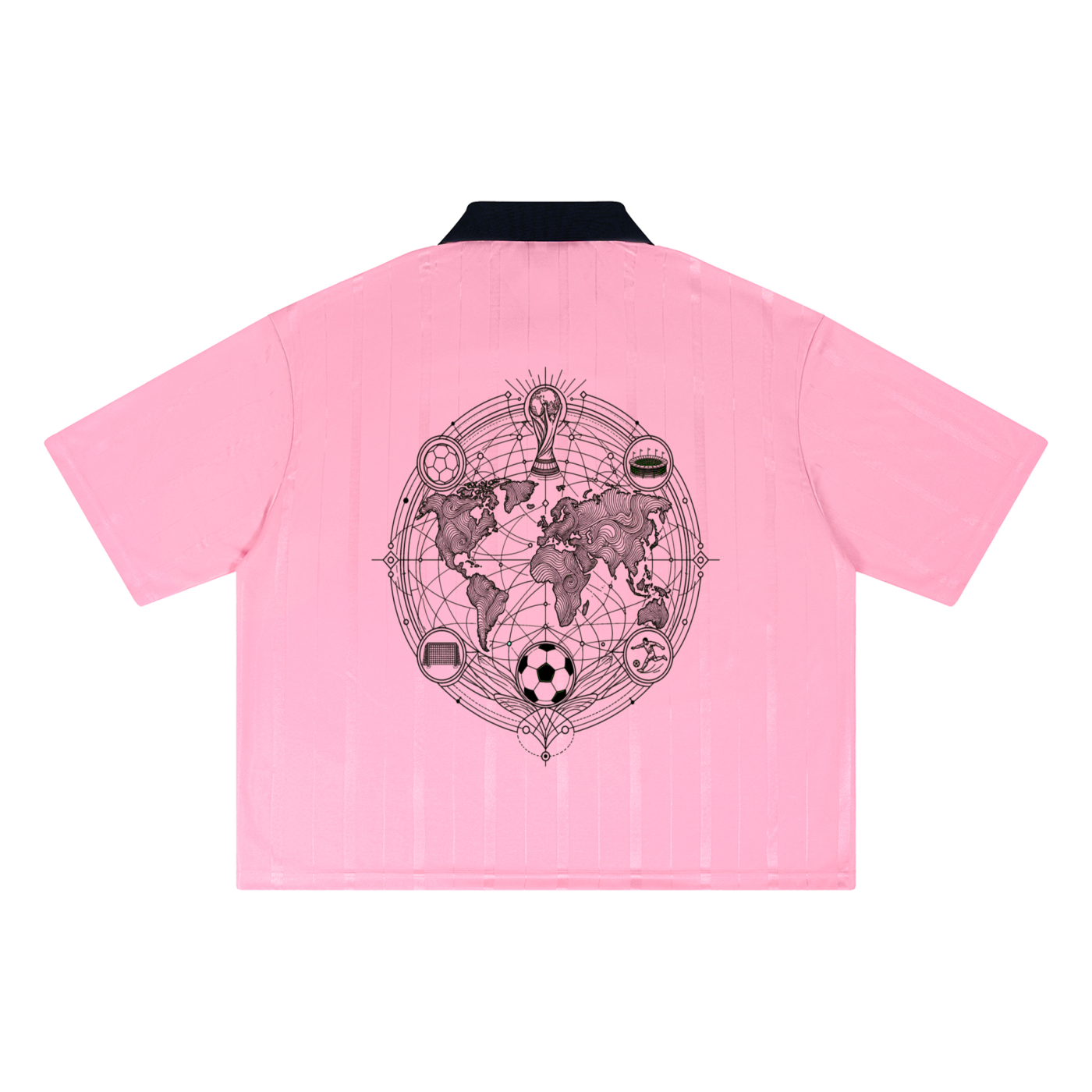 ENGLAND FOOTBALL Unisex Striped Boxy Soccer Jersey