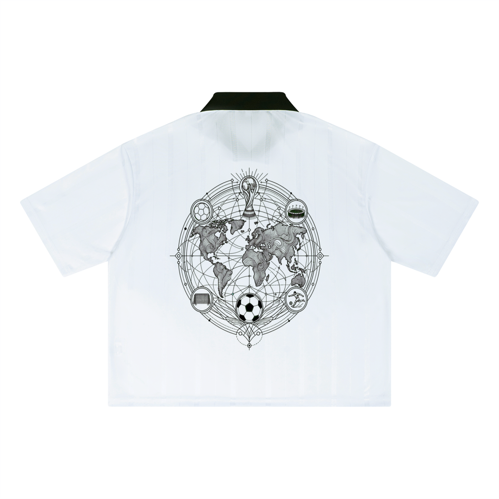 ENGLAND FOOTBALL Unisex Striped Boxy Soccer Jersey