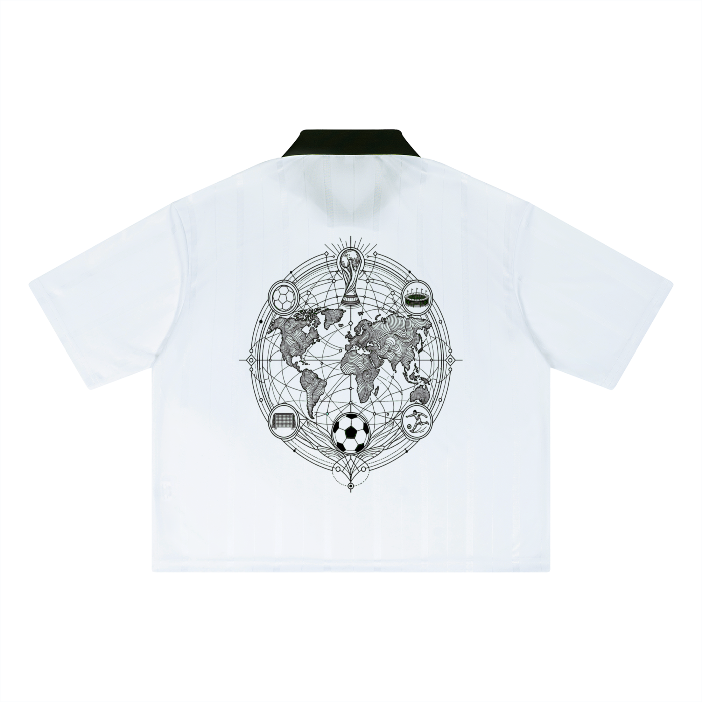 ENGLAND FOOTBALL Unisex Striped Boxy Soccer Jersey