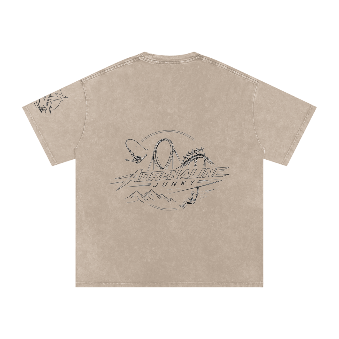 Snow washed adrenaline junky shirt