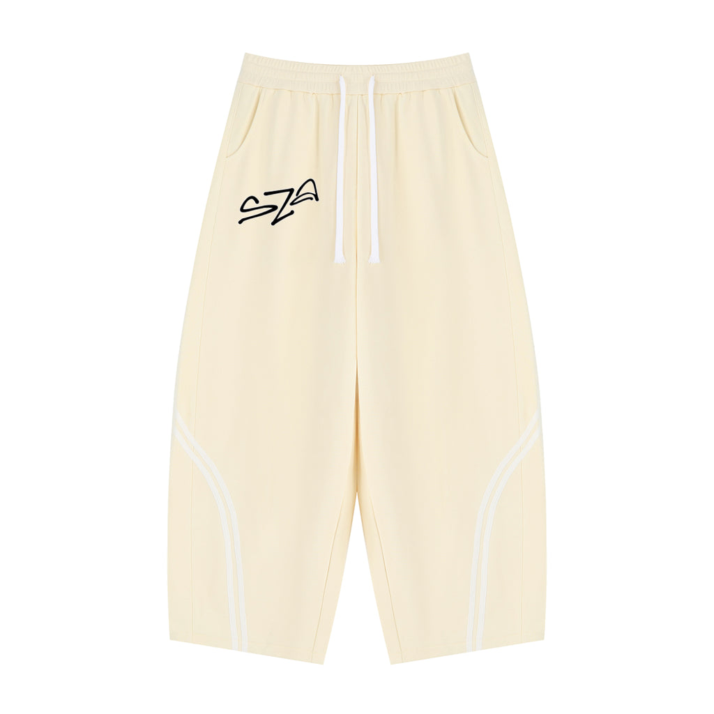 Unisex Wide Leg Piping Sweatpants