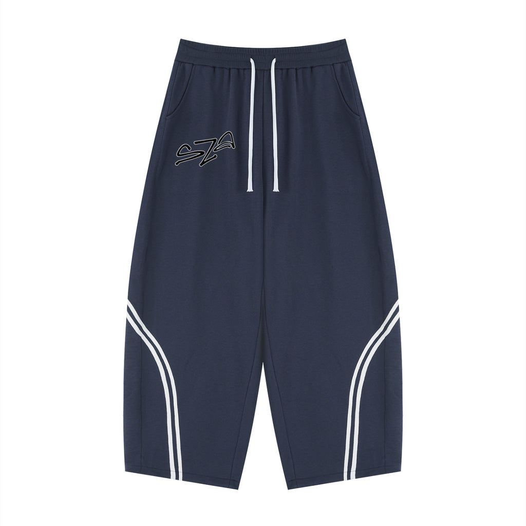 Unisex Wide Leg Piping Sweatpants