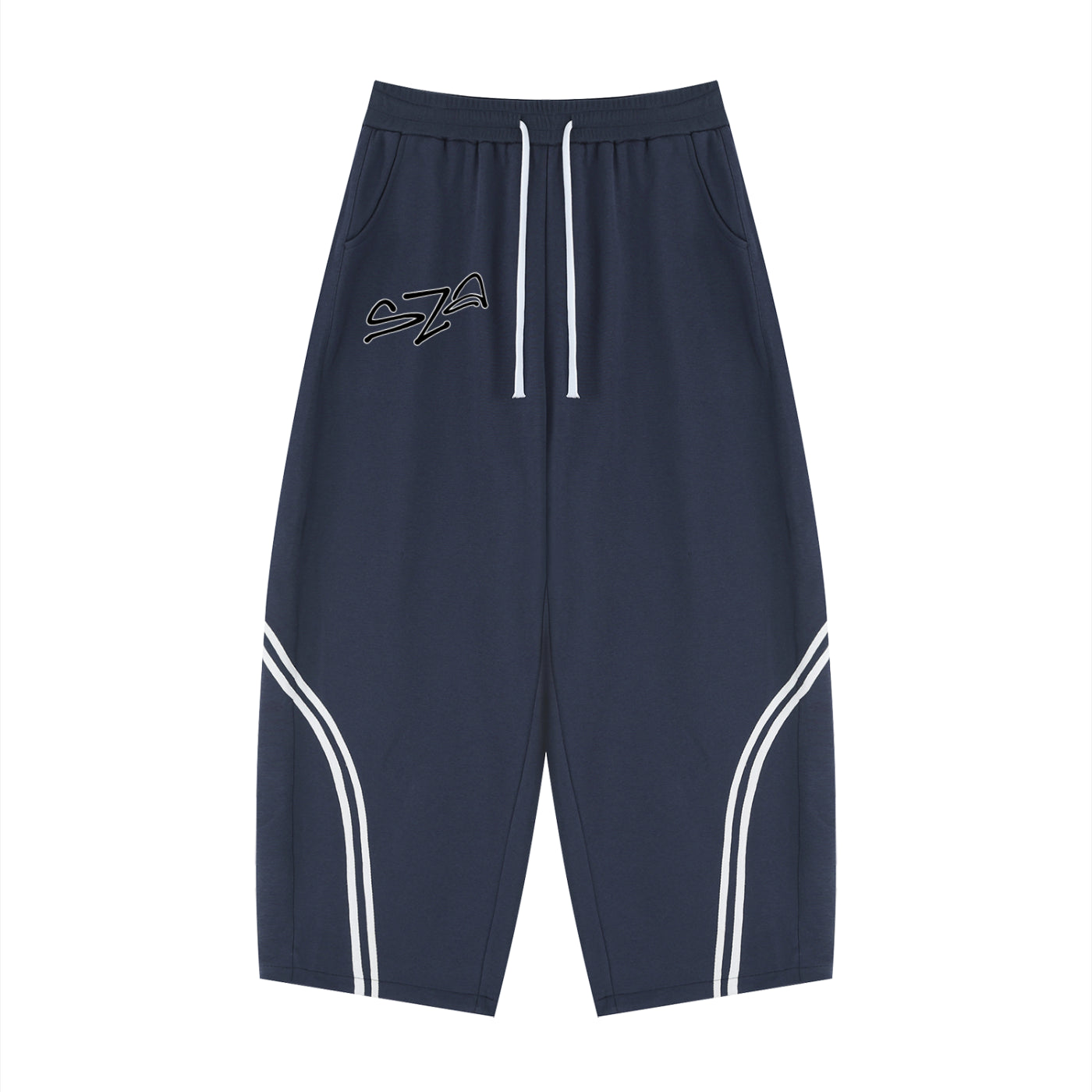 Unisex Wide Leg Piping Sweatpants