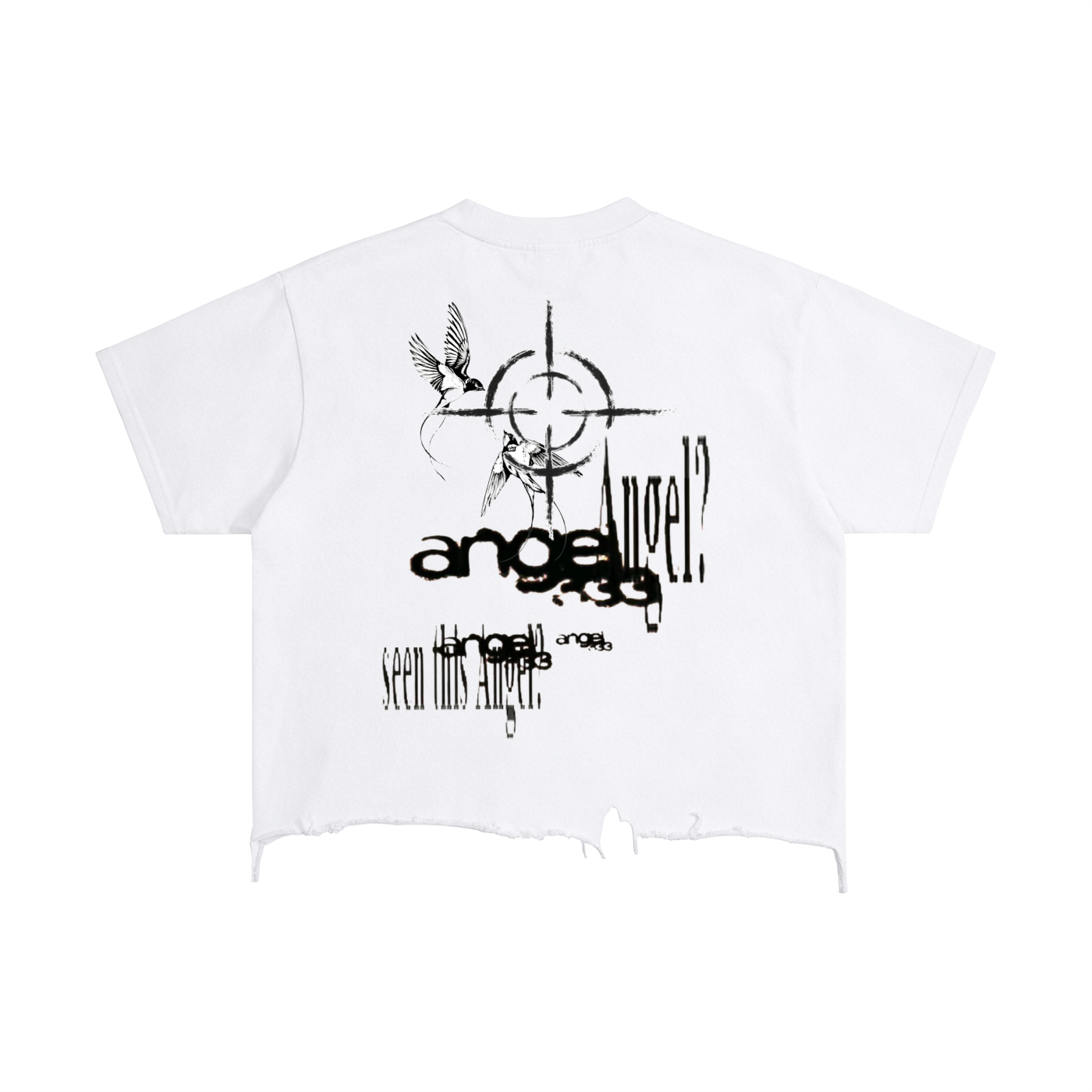 Vintage Wash Boxy Distressed Hem T-Shirt