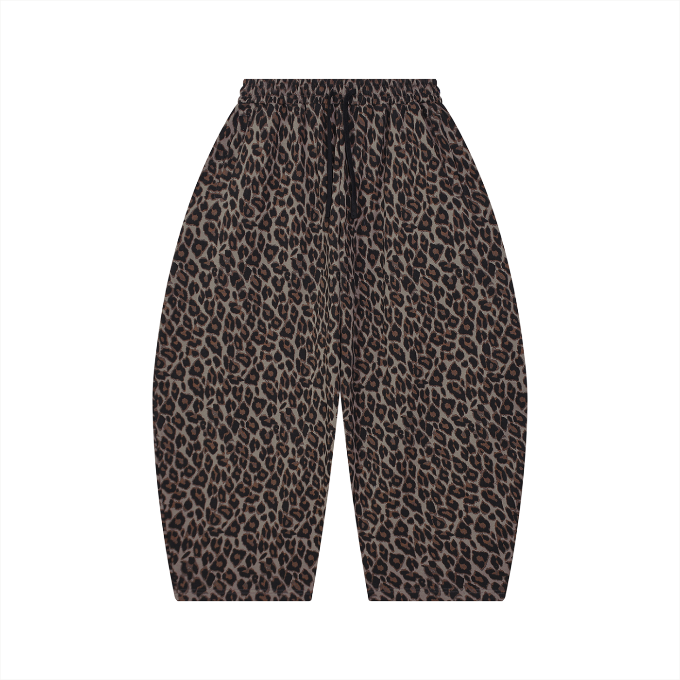 Leopard Barrel Leg Sweatpants