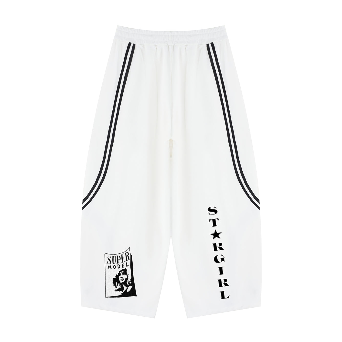 Unisex Wide Leg Piping Sweatpants
