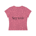 Toxic Leopard Print Crop T-Shirt