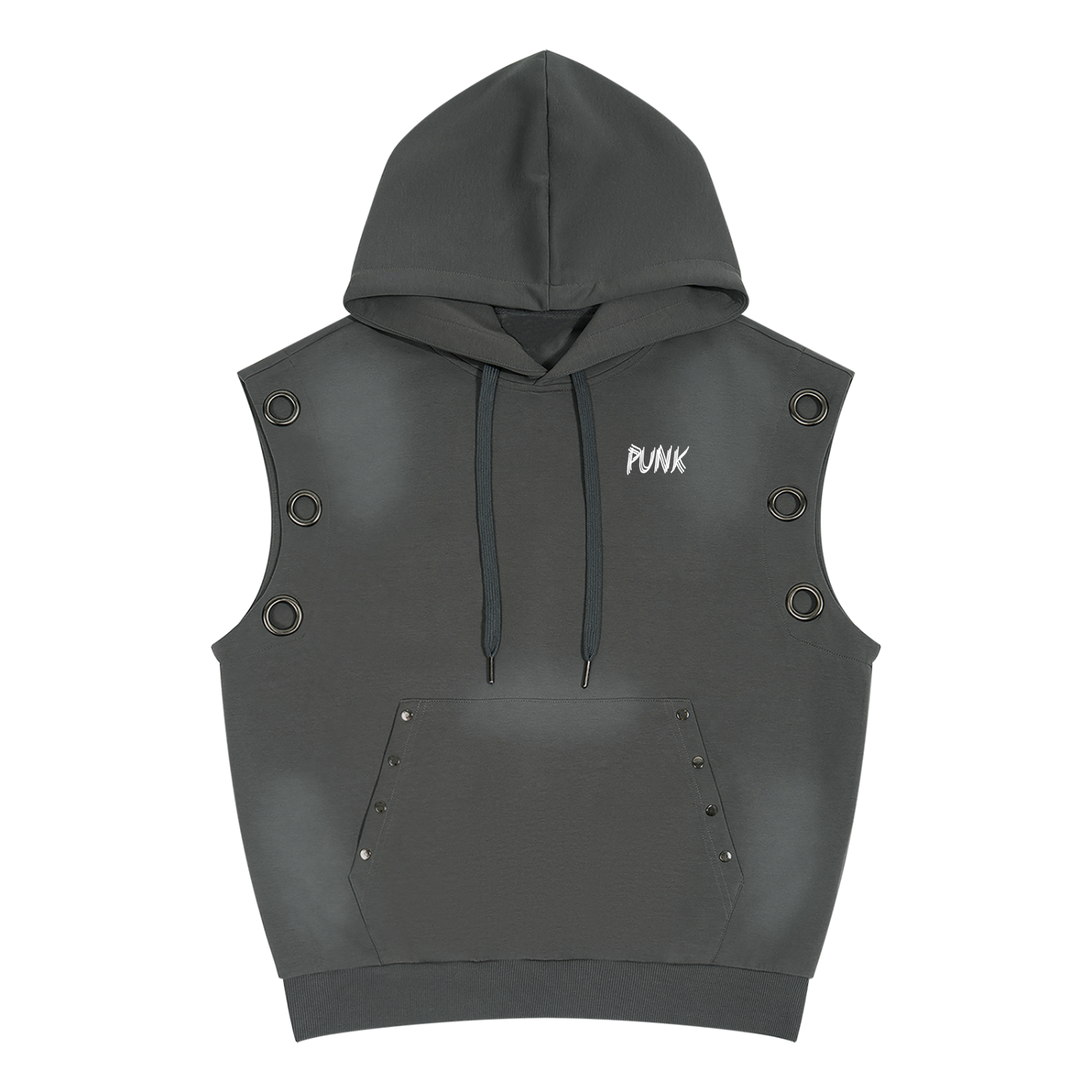 PUNK Sleeveless Hoodie