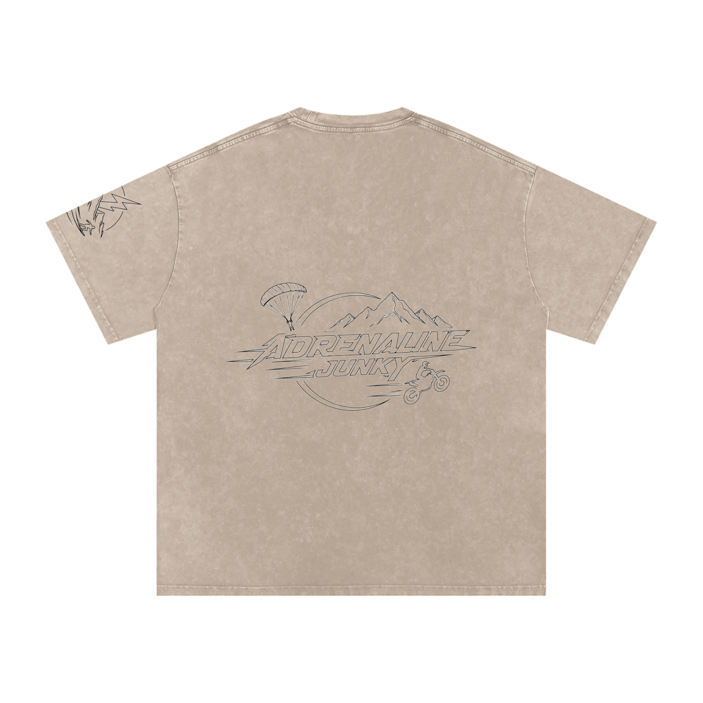 Snow washed adrenaline junky shirt