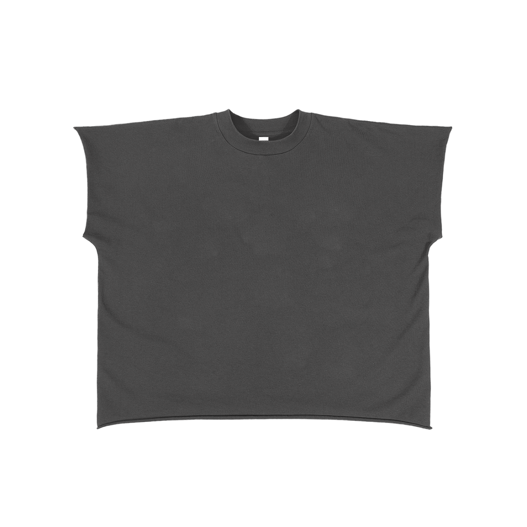 Raw Edge Boxy Non-Shrink T-Shirt