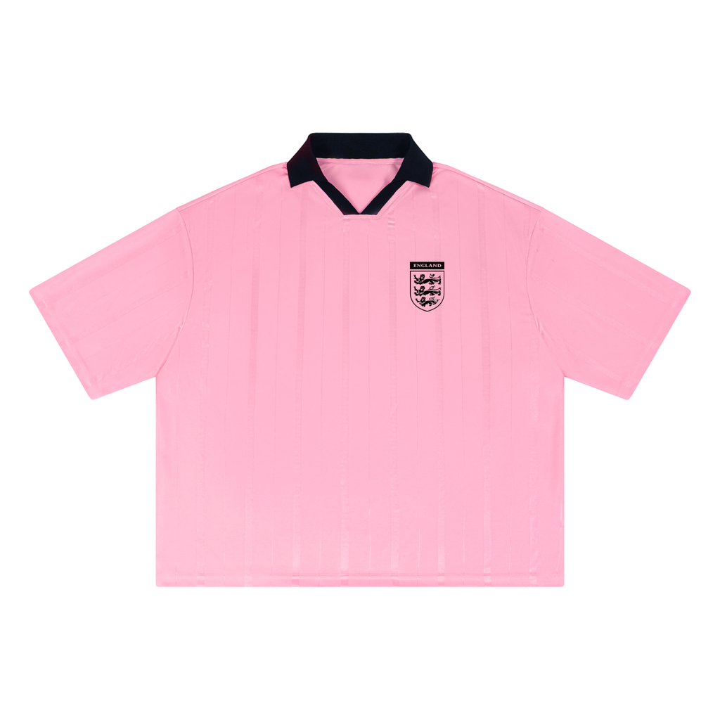 ENGLAND FOOTBALL Unisex Striped Boxy Soccer Jersey