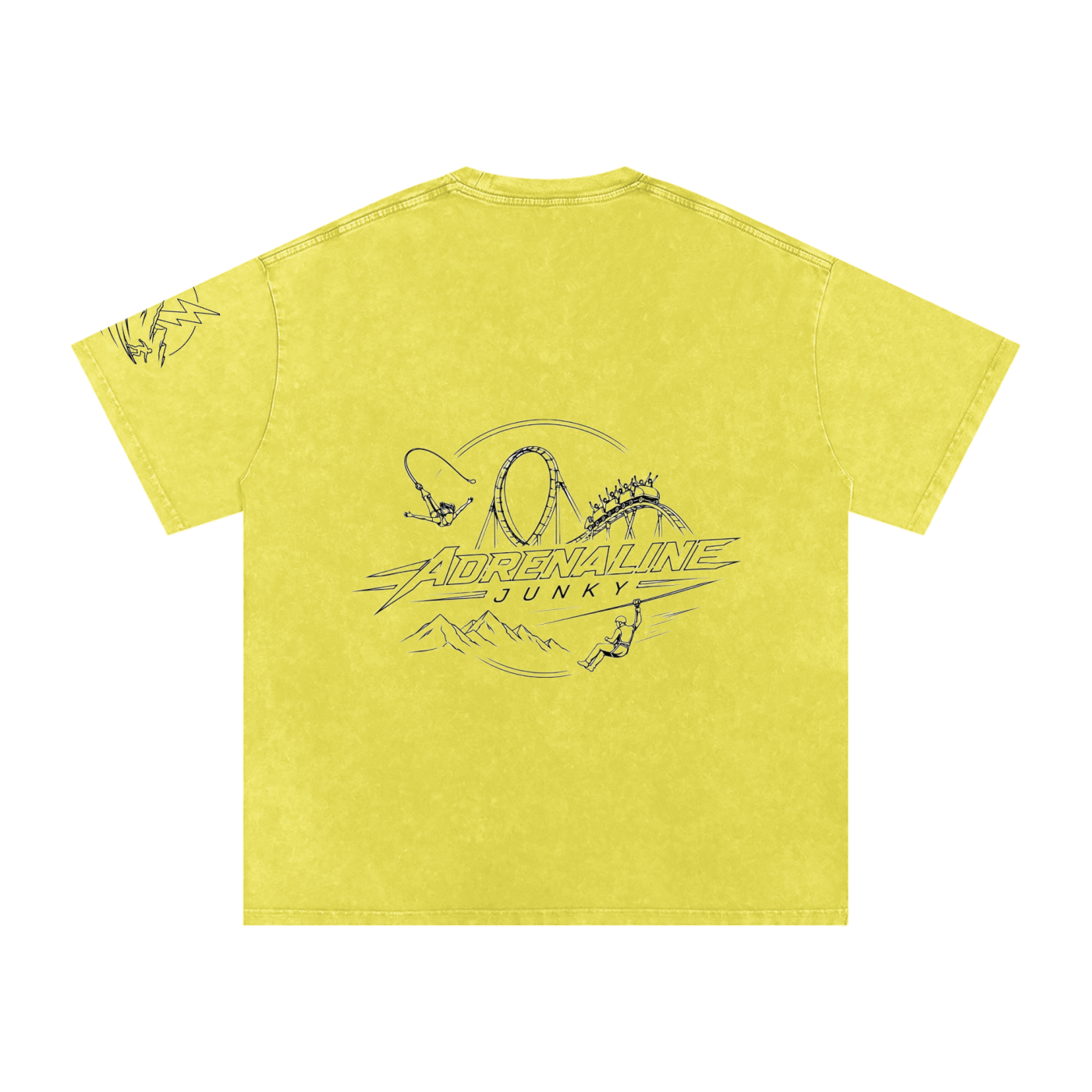 Snow washed adrenaline junky shirt