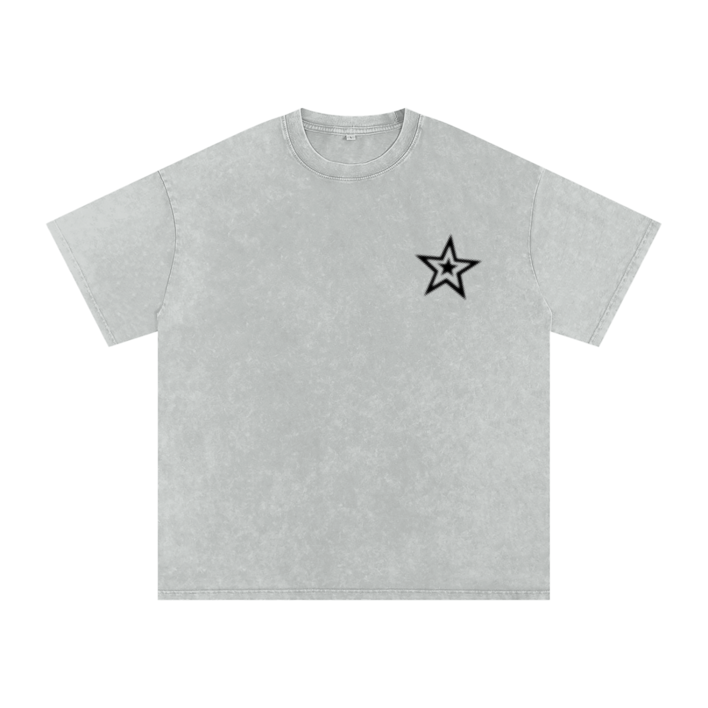 Snow Washed Oversized Cotton T-Shirt