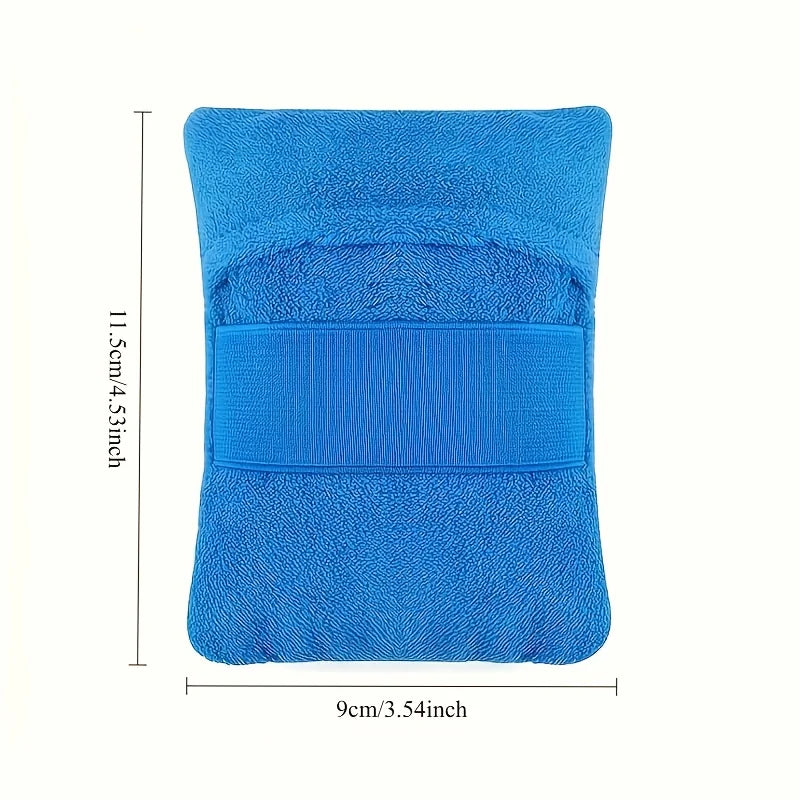Portable Beach Sand Removal Cleaning Tool, Soft Fabric Compact Design, Blue Summer Accessory for Travel Vacation Camping Outdoor