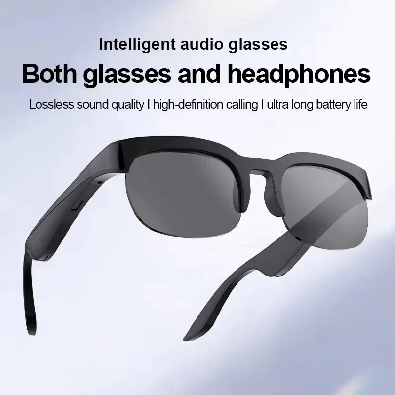 Lenovo Wireless AI Smart Glasses Bluetooth Remote Control 8K HD Photo Call Music Sports Sunglasses Gift for Men Women Casual Use