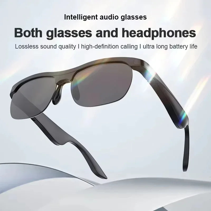 Lenovo Wireless AI Smart Glasses Bluetooth Remote Control 8K HD Photo Call Music Sports Sunglasses Gift for Men Women Casual Use