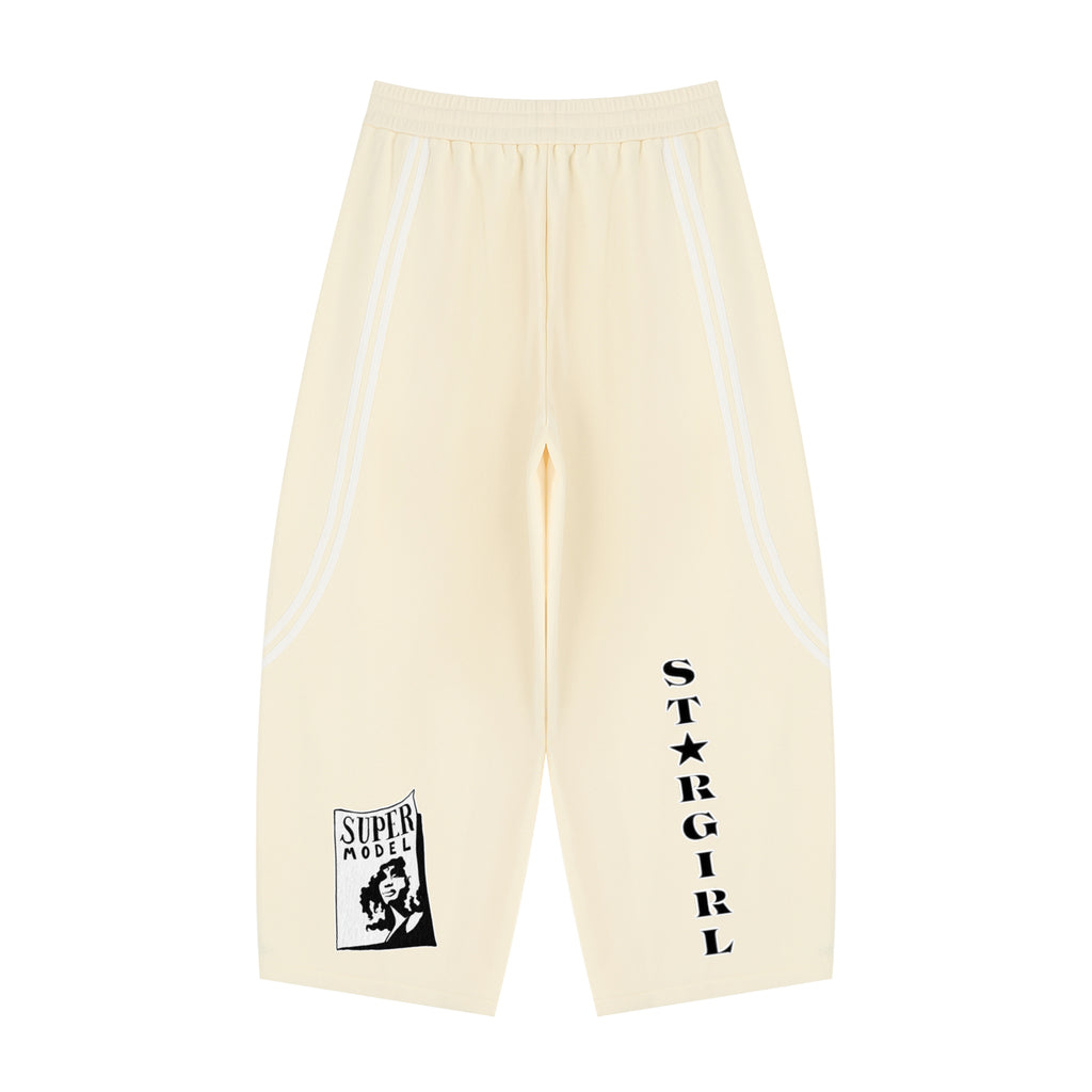 Unisex Wide Leg Piping Sweatpants