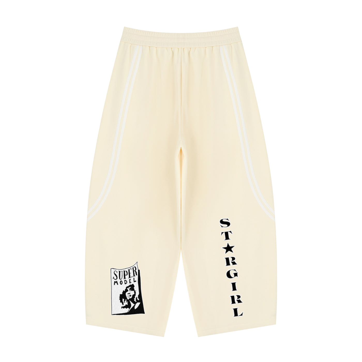 Unisex Wide Leg Piping Sweatpants