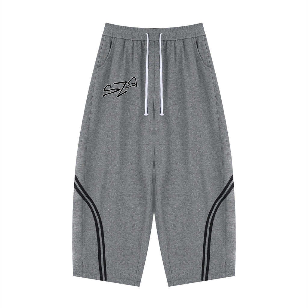 Unisex Wide Leg Piping Sweatpants