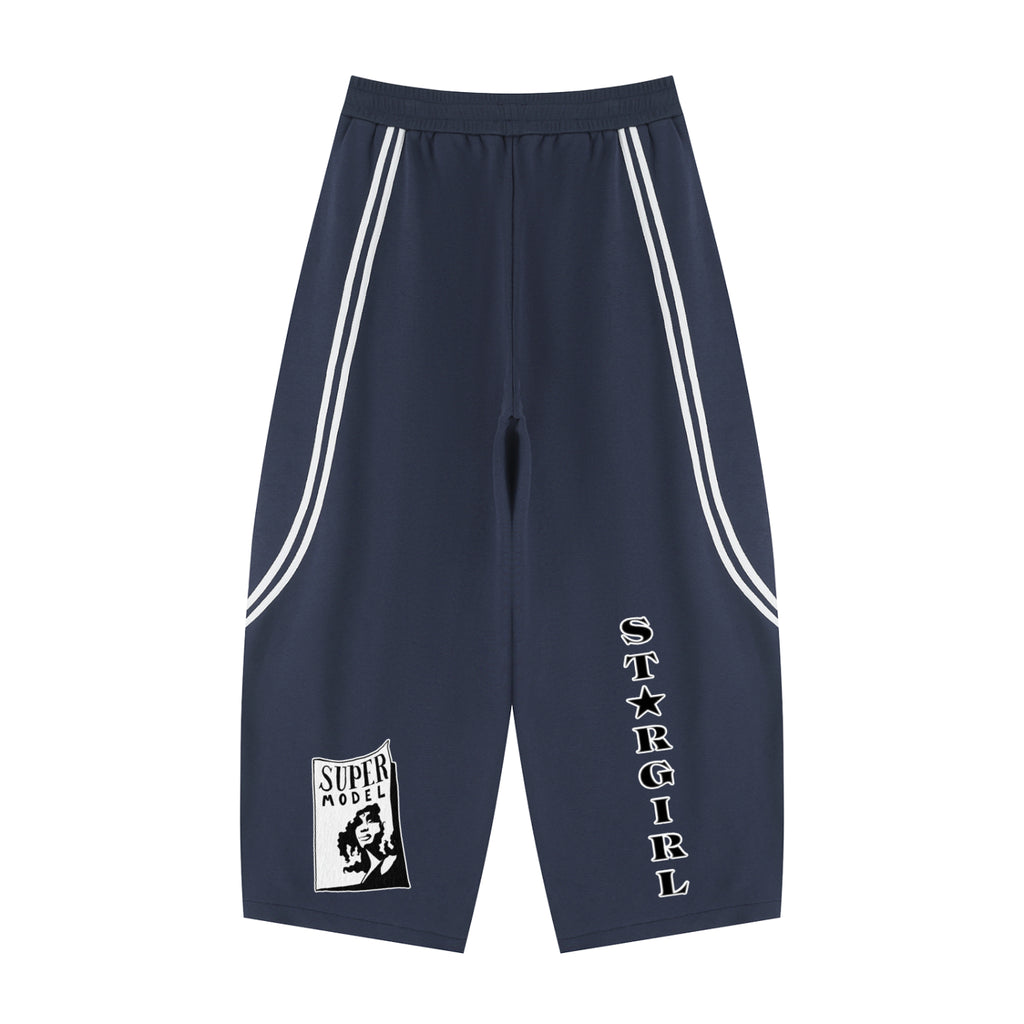 Unisex Wide Leg Piping Sweatpants