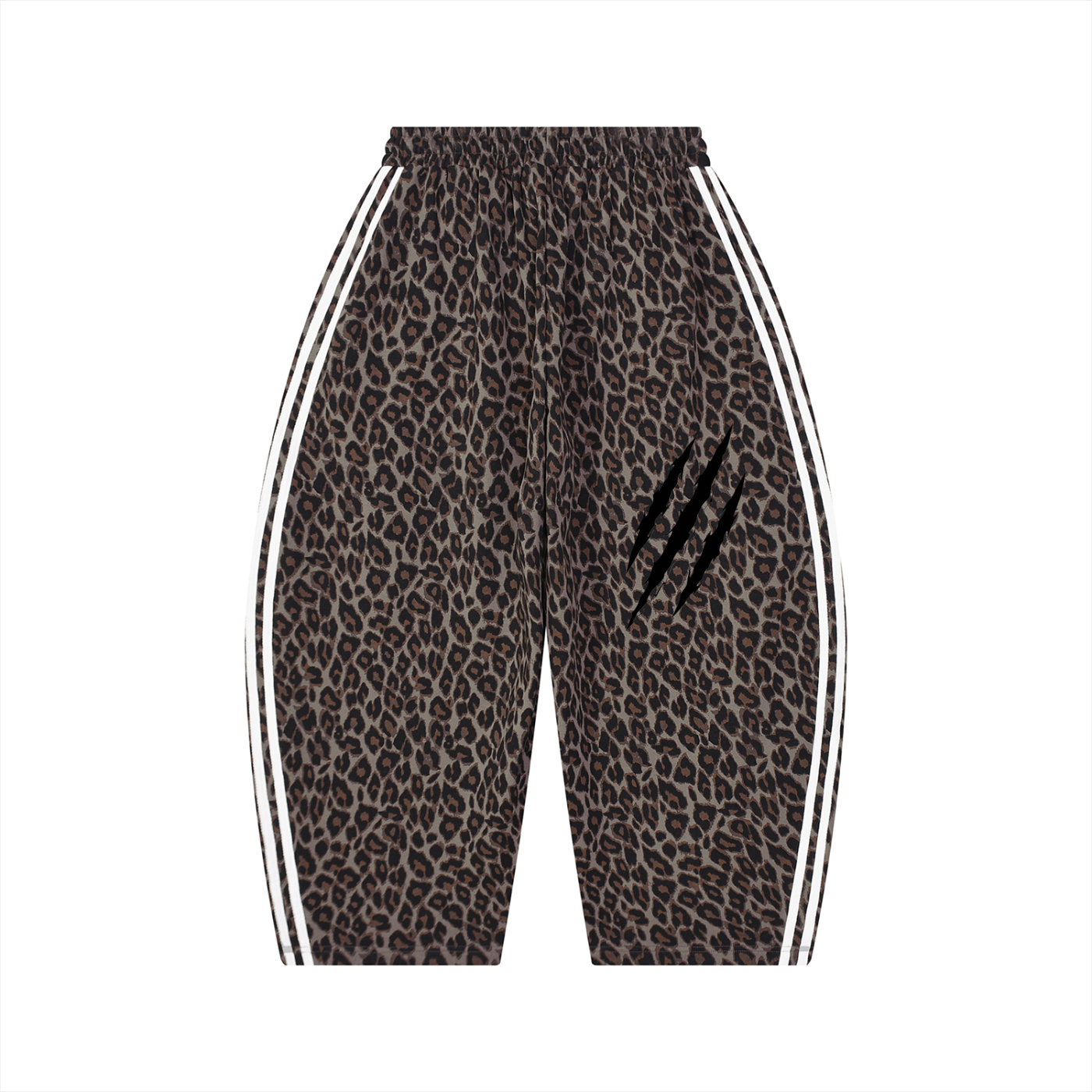 Leopard Barrel Leg Sweatpants