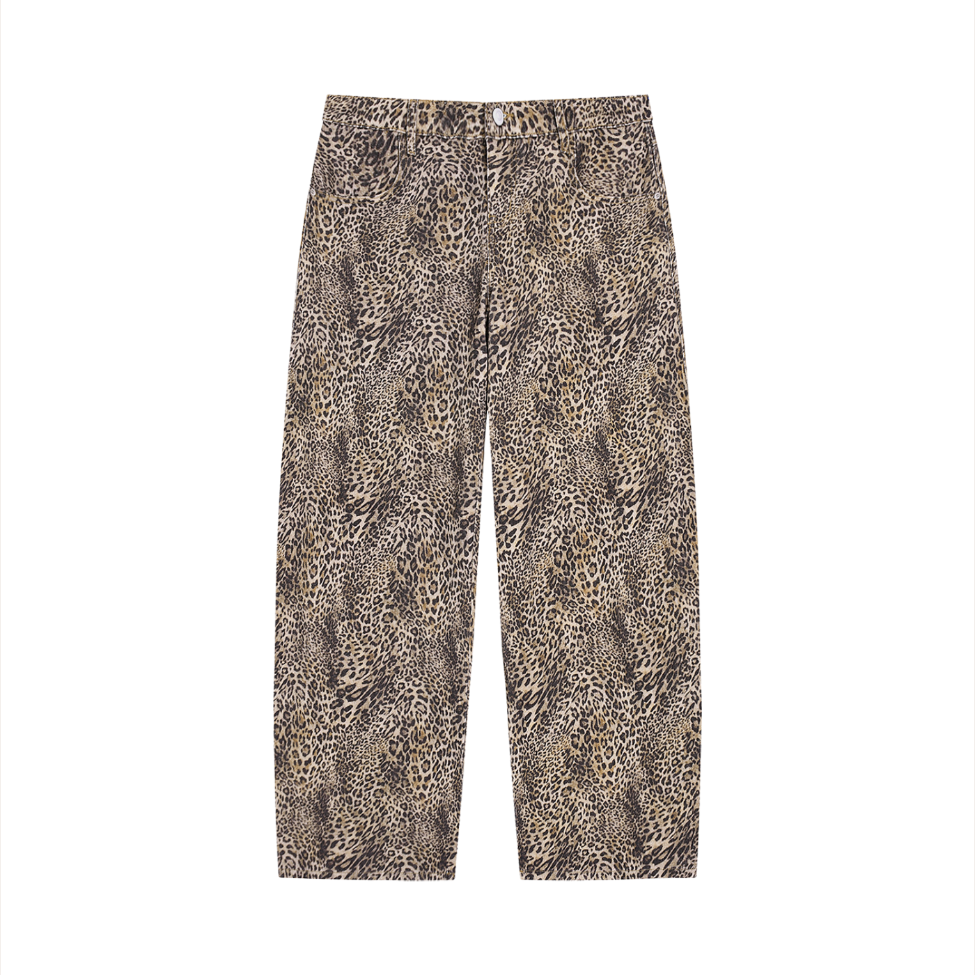 Leopard Wide Leg Jeans