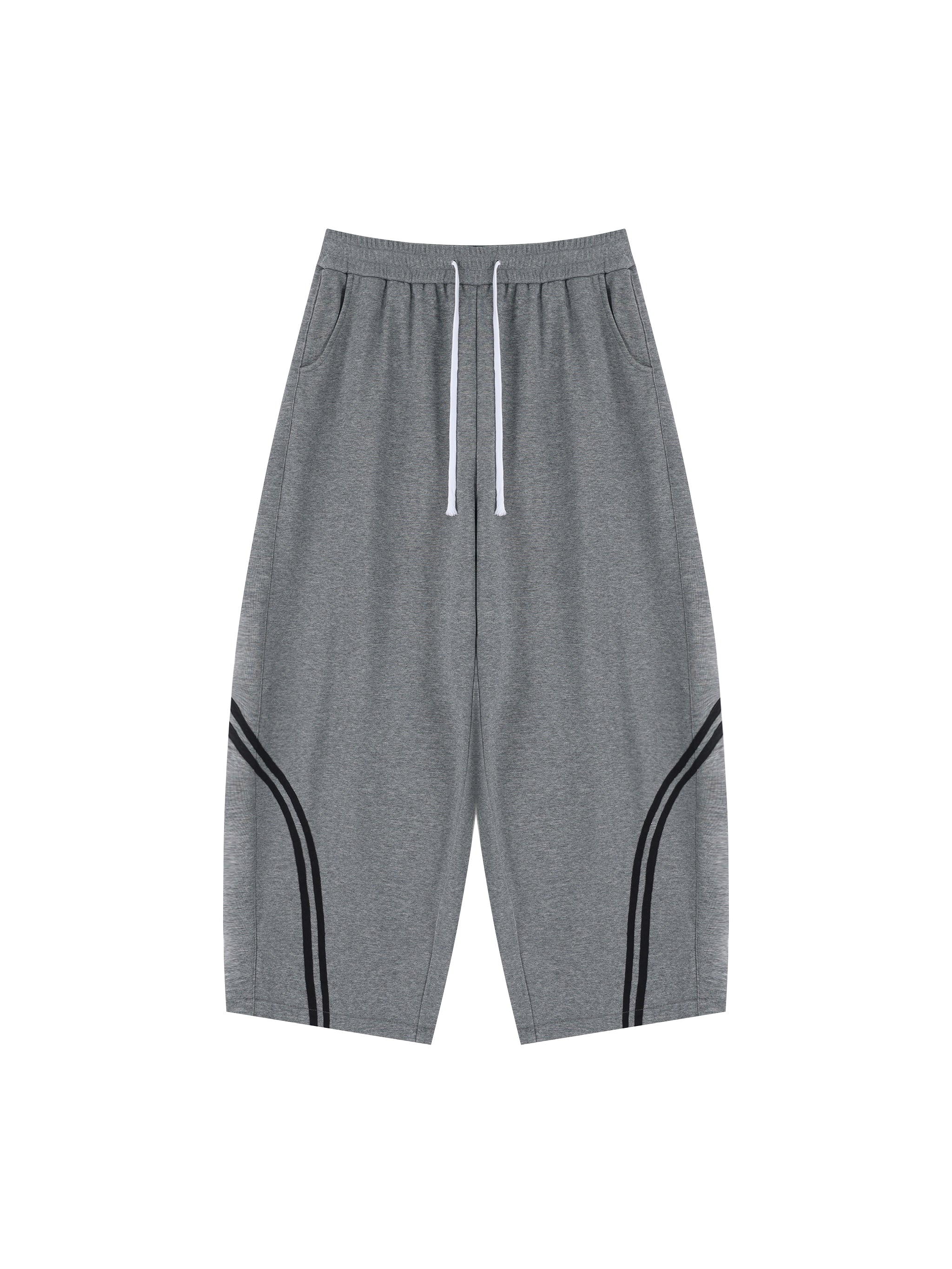 Unisex Wide Leg Piping Sweatpants