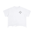 Vintage Wash Boxy Distressed Hem T-Shirt