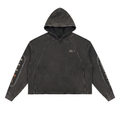Stay awake Frayed-Hem Hoodie