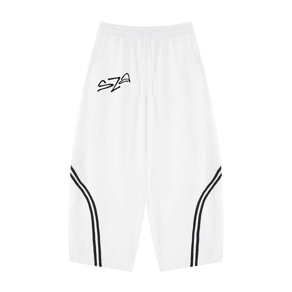 Unisex Wide Leg Piping Sweatpants