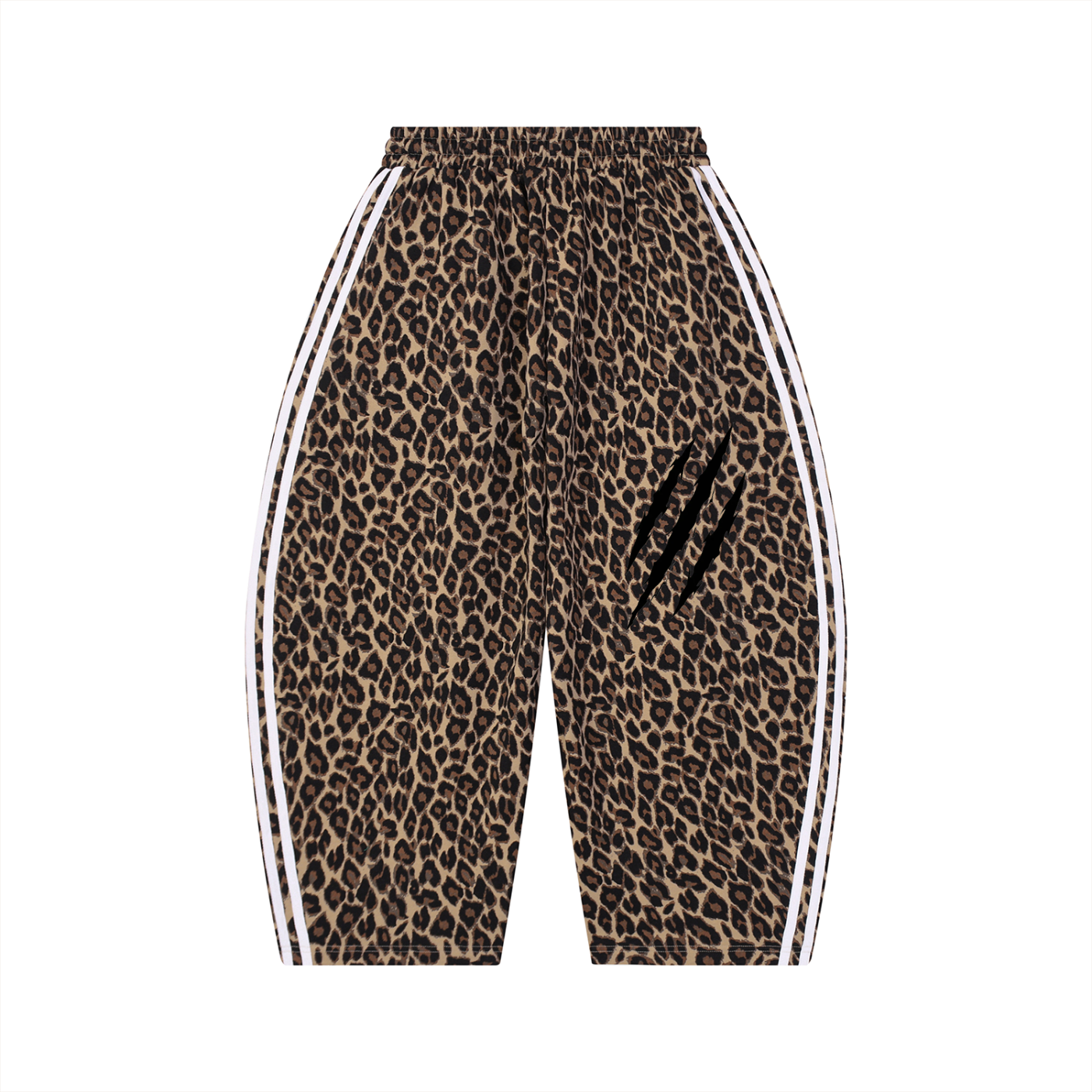 Leopard Barrel Leg Sweatpants