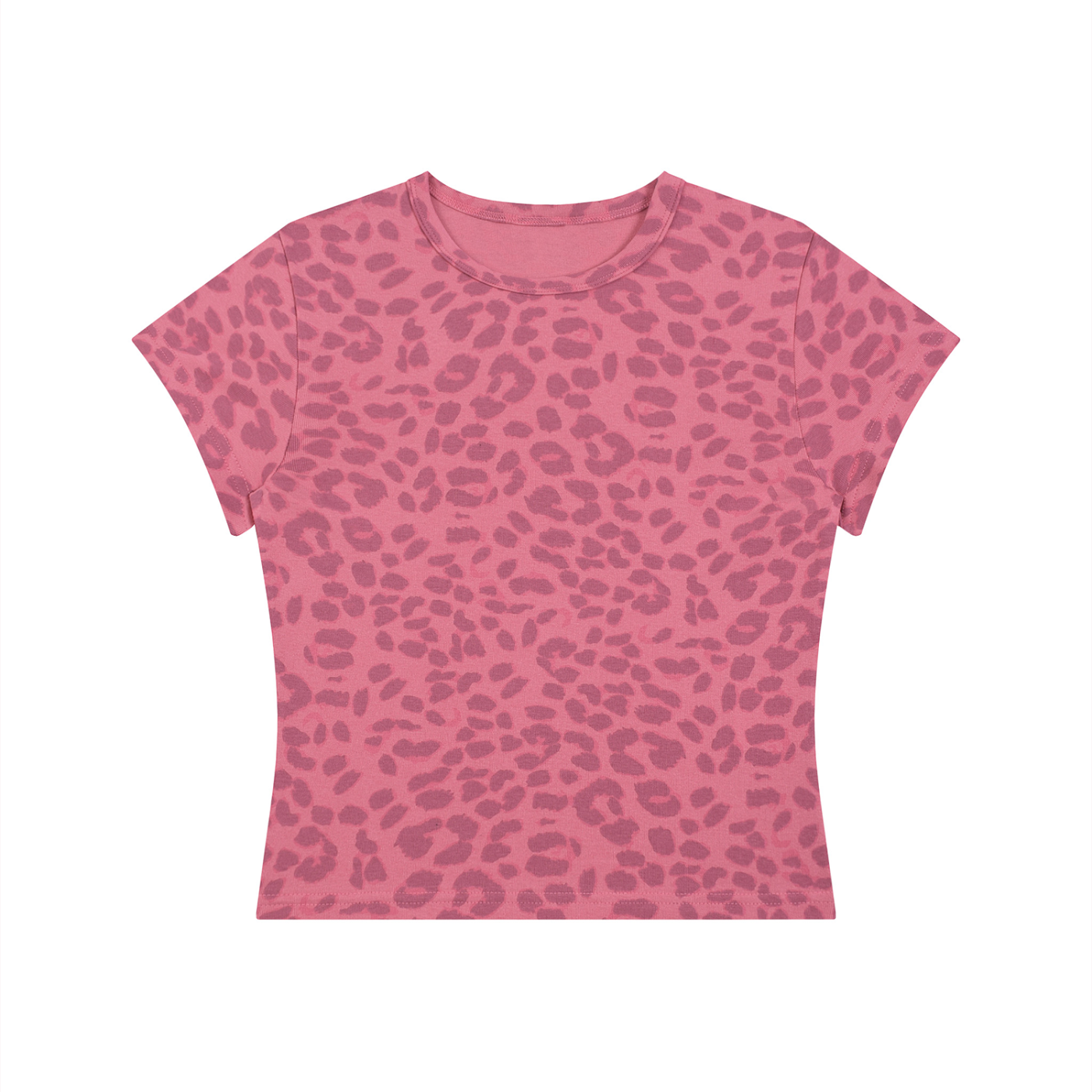Toxic Leopard Print Crop T-Shirt