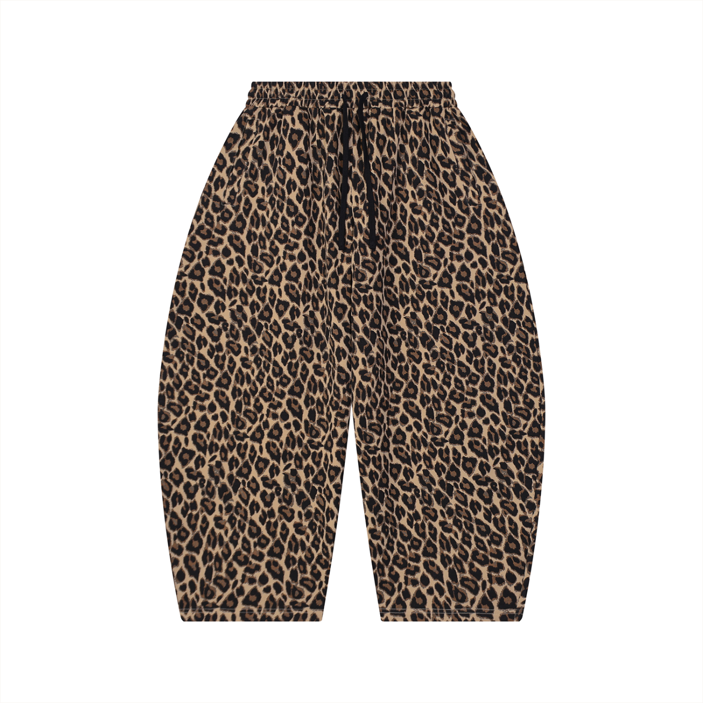 Leopard Barrel Leg Sweatpants