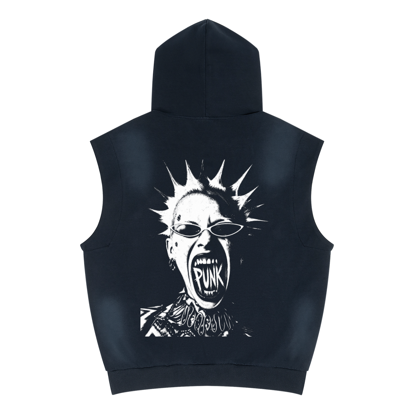 PUNK Sleeveless Hoodie