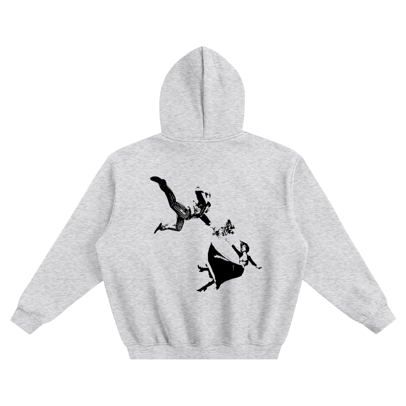 Falling boxed hoodie