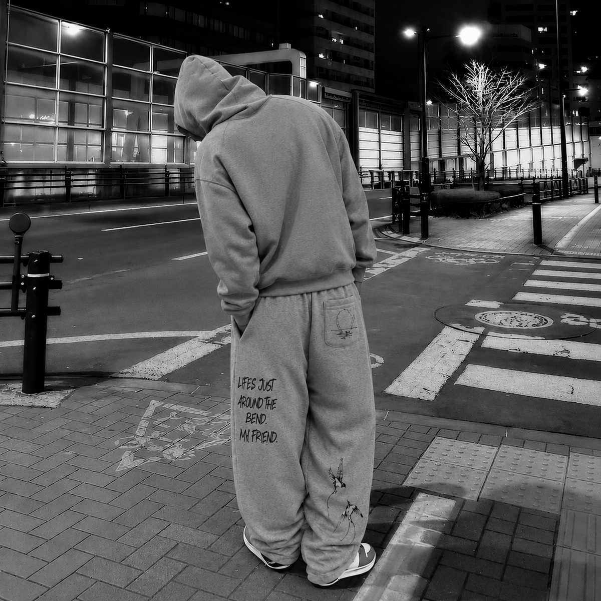 Plaid Waistband Barrel Sweatpants